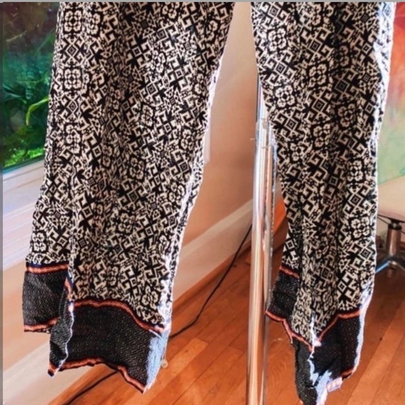 Sans Souci Egyptian Tribal Bohemian Hippie Flowy Pants Size S - Picture 3 of 5